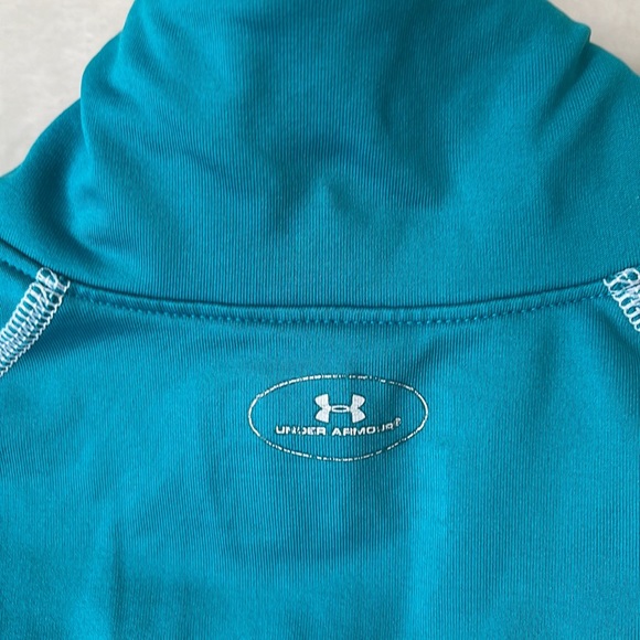 Under Armour 1/4 Zip Semi-Fitted Cold Gear Active Long Sleeve Womens Size L - Picture 9 of 10